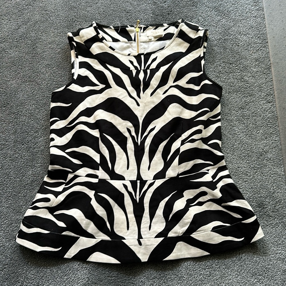 Kate Spade peplum linen top
